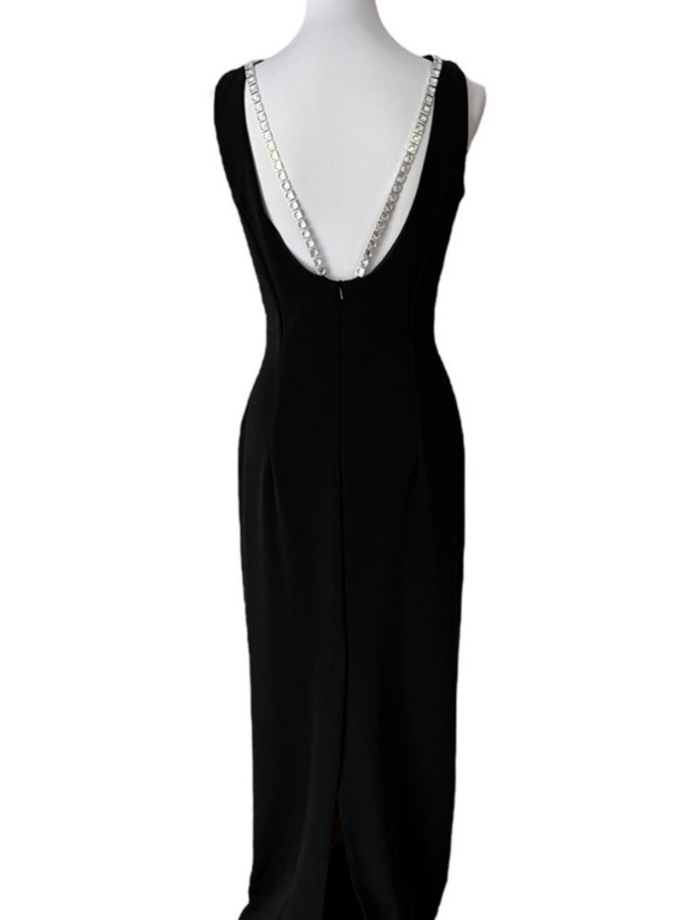 Vintage Formal Gown Small Minimalist McClintock Dress Prom Y2K Long Beaded 60s